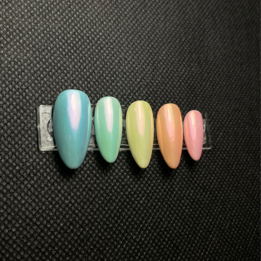 Faux ongles Pastel Pop couleurs pastel multicolores style pop art C'Sha Nails