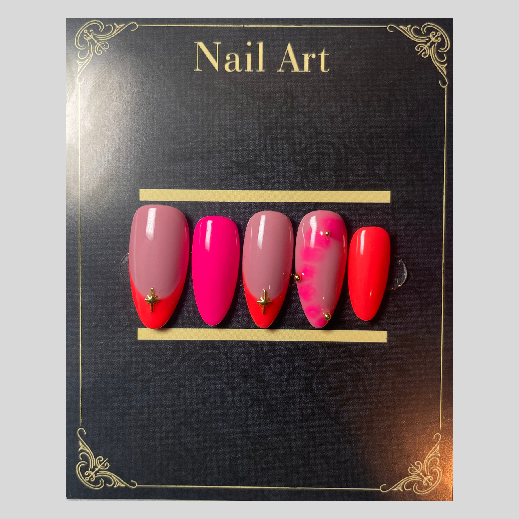 False nails Havana Heat rouge chaleureux inspiration cubaine C'Sha Nails