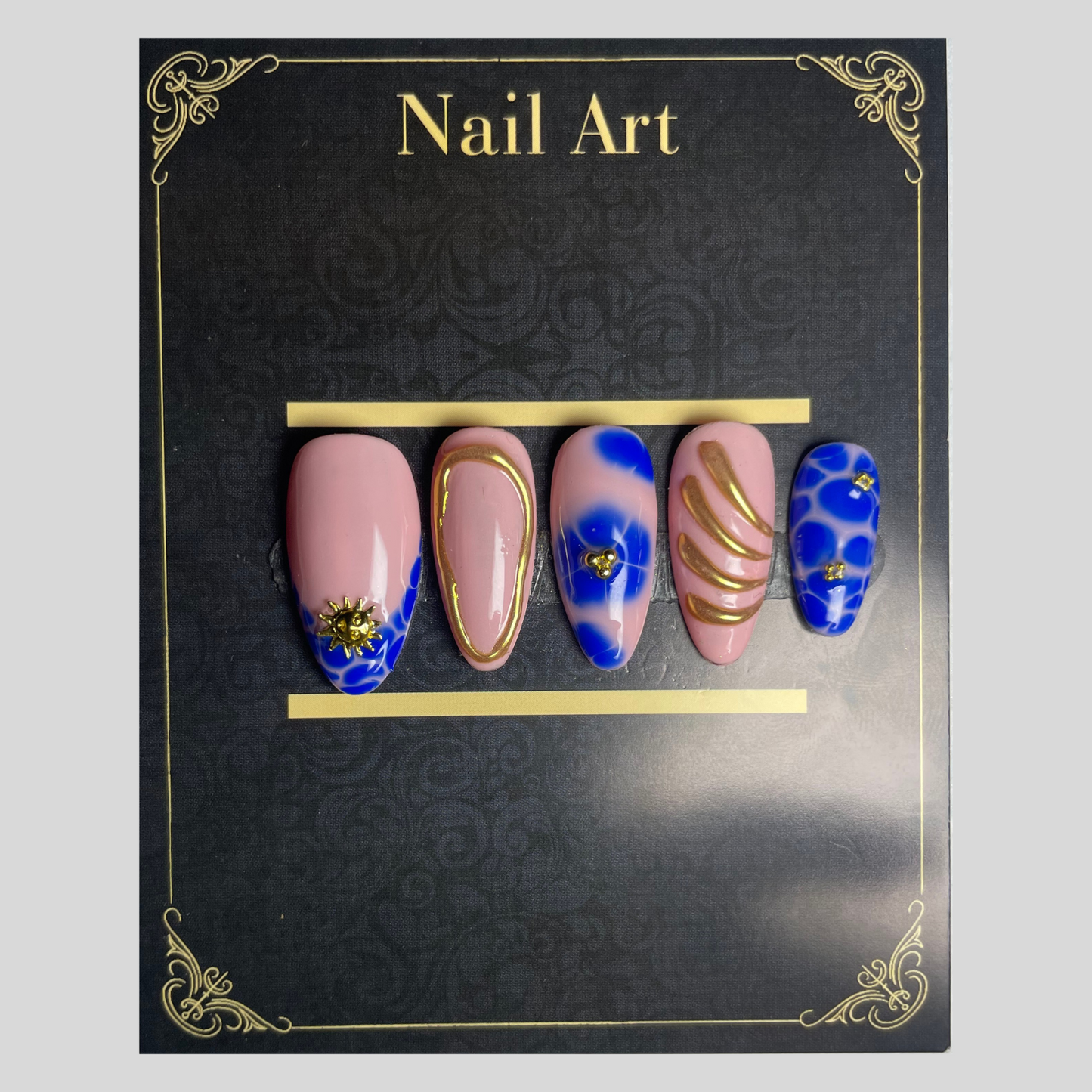 False nails Or de Mendoza doré luxueux inspiration argentine C'Sha Nails