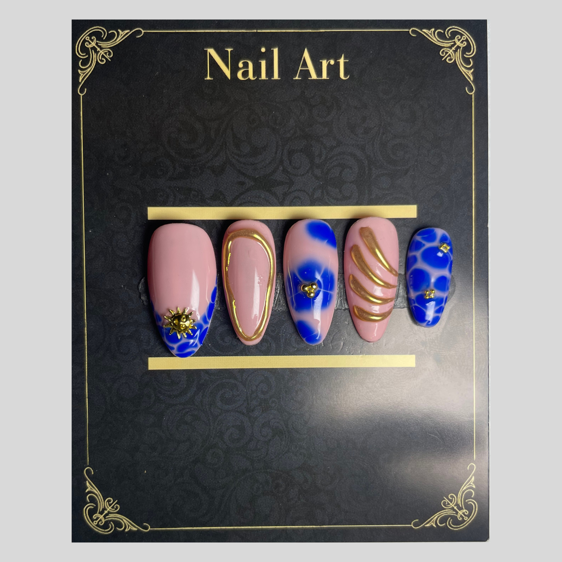 False nails Or de Mendoza doré luxueux inspiration argentine C'Sha Nails
