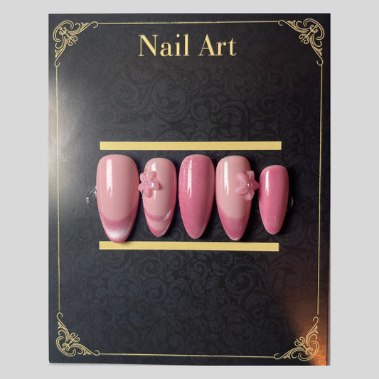 Press-on nails Parisian Soft Velvet nude velours effet mat parisien C'Sha Nails